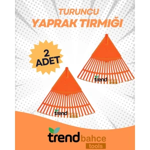 Trend Bahçe Plastik Turuncu Bahçe Tırmığı 2'li Set