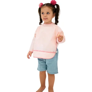 Uzun Kollu Leke Tutmaz Bebek Mama ve Oyun Önlüğü