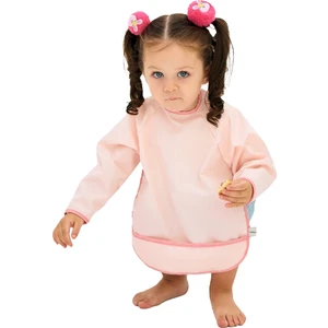 Uzun Kollu Leke Tutmaz Bebek Mama ve Oyun Önlüğü