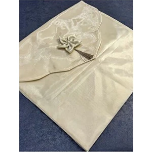 Inci Işlemeli Monaray Parlak Saten Lüks Zarf Bohça Çeyizlik Özellikli Şık Tasarım