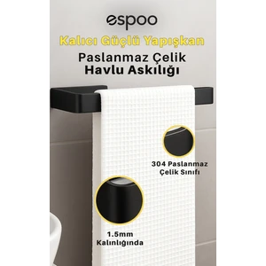 Banyo, Lavabo, Mutfak 304 Paslanmaz Çelik Yapışkanlı Havlu Askılığı, Havluluk Askısı
