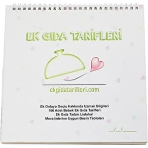 Ek Gıda Tarifleri Kitabı, Takvim Tasarımıyla