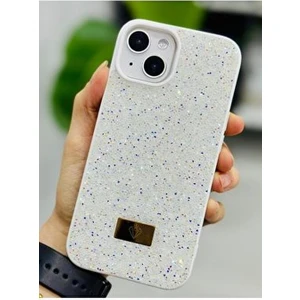 Iphone 13 - 14 ve 15 Uyumlu Elmas Tasarımlı Taşlı Işıltılı Parlak Pırlanta Silikon Kılıf