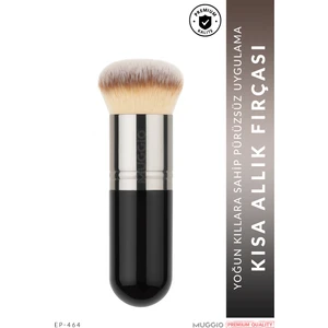 Kısa Allık ve Pudra Fırçası Premium Yoğun Fırça Kılları