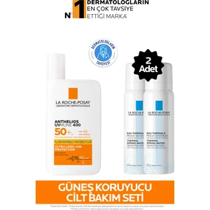 Güneş Koruyucu Cilt Bakım Seti: Anthelios Uvmune Yüz Güneş Kremi 50ML&TERMAL Su 50MLX2