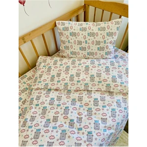 Park Yatak Bebek Nevresim Takımı %100 Pamuk Kral Ayı 70X110