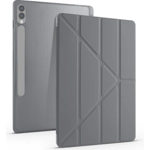 Samsung Galaxy Tab S10 Lite 2025 Yatay ve Dikey Standlı Antişok Köşe Korumalı Kalemlikli Origami Slikon Kılıf SM-X400