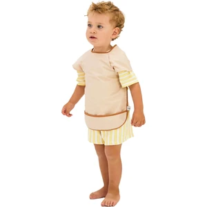 Kısa Kollu Su Geçirmez Bebek Mama ve Oyun Önlüğü