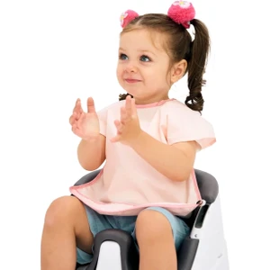 Kısa Kollu Su Geçirmez Bebek Mama ve Oyun Önlüğü