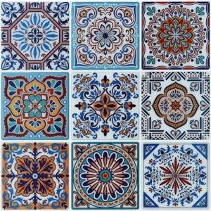 Mutfak Tezgah Arası Kaplama 60CM x 100CM Desenli Yapışkanlı Folyo Fayans Masa Dolap Kaplama Sticker