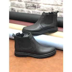 Hakiki Deri Ortopedik Büyük Numara 45-46-47 Kürklü Kışlık Erkek Bot