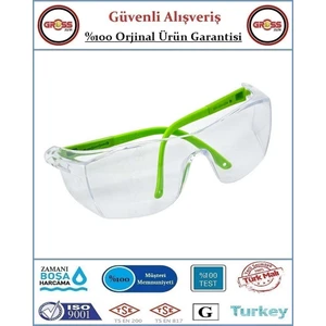 Şeffaf Camlı Koruyucu Gözlük