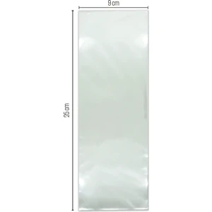 9*25 OPP (Parlak-Şeffaf) Jelatin 1000 Adet