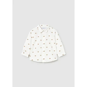 1-4 Yaş Ayıcıklı Gömlek - Beyaz