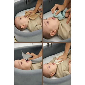 Organik 6’lı Müslin Bebek Ağız Mendili Seti