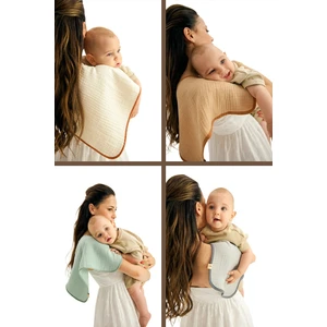 Emici Pamuklu 4’lü Müslin Bebek Omuz ve Ter Bezi Seti