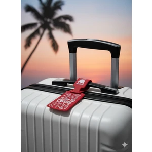 1 Adet Universal Bear Club Baskılı Bavul Etiketi Valiz Etiketi Su Geçirmeyen Pvc Isimli Kartlık