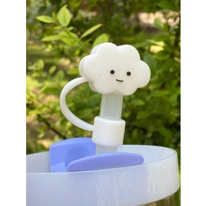 1 Adet Renkli 10 mm Için Pipet Tıpası Çiçekli Pipet Kapağı Quencher Pipet Tıpası 40 Oz ve 30 Oz Uyumlu