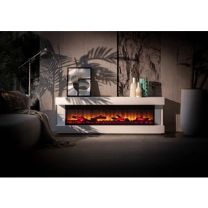 Etna Şömineli Tv 180cm Beyaz