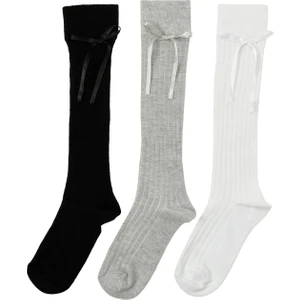 Kd 3 Lu Dızaltı Skt-G 5pr Grı Multı Kız Çocuk Çorap