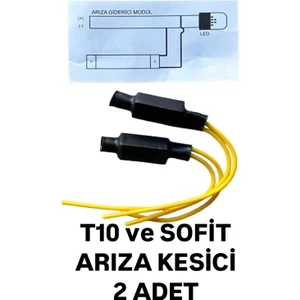 5W T10 ve Sofit Park Plaka LED Ampul Arıza Lambası Engelleyici Canbus Dekoder Direnç