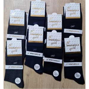 Zeyno Home Tekstil Mısırlı Gold 12'li Pamuklu,dikişsiz,teri Emer,koku Yapmaz, 4 Mevsim Erkek Çorap