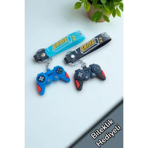 Game Joystick Oyun Kolu 3D Silikon Anahtarlık 2 Adet