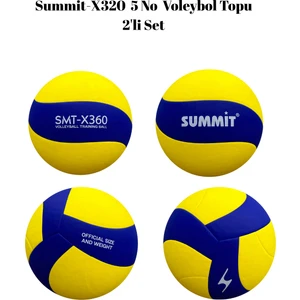 SMT-X320 Deri Voleybol Topu Sert Zemine ve Okullara Uygun Top Pompası Hediyeli ( 2 Adet )