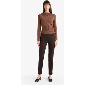 Sigaret Normal Bel Düz Paça Saten Pantolon J8743AZ25WN