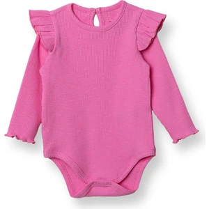 Hellobaby Kız Bebek Uzun Kol Body Bisiklet Yaka