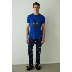 Erkek Batman Sloganlı Pijama Takımı