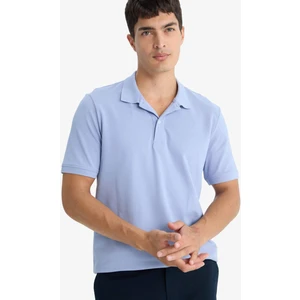 %100 Pamuk Regular Fit Polo Yaka Kısa Kollu Basic Düz Pike Kumaş Tişört C1293AX25SP