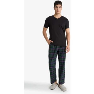 Regular Fit Cepli Uzun Boy Kareli Pijama Altı F5213AX25WN