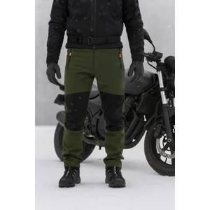 DRC Outdoor Kışlık Softshell Motorcu Pantolonu – Haki/Siyah, Su & Rüzgar Geçirmez, Polar İçli