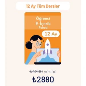 12 Ay E-Içerik Üyeliği Aktivasyon Kartı