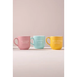 Mottolu Seramik 3'lü Kupa Seti 400 cc