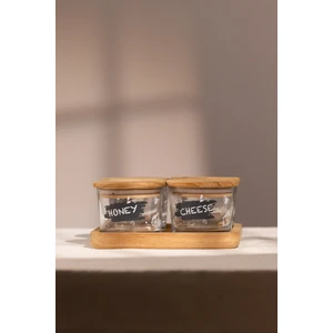 Siena Bambu Kare Tablalı 4'lü Kahvaltı Seti 220 cc