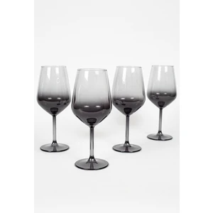 New Iconic 4'lü Su Kadehi Seti Füme 490 cc