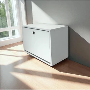 Tek Kapak Ayakkabılık -Beyaz