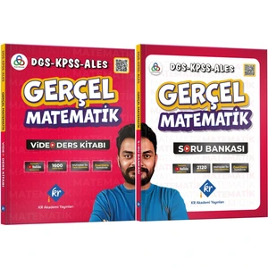 Kr Akademi Yayınları Gerçel Matematik DGS KPSS ALES Video Ders Kitabı ve Soru Bankası Seti