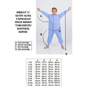 Erkek Çocuk Uyku Tulumu Kalın Elyaf Dolgulu Premium Kalite 2.5 Tog