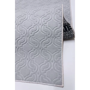 Elit Embos Gri Kabartmalı Yıkanabilir Kaymaz Taban Kesme Yolluk Halı