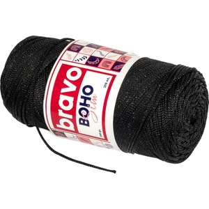 Boho Simli Polyester Makrome İplik 200 gr 270 Metre (Renk Kodu: 270S) Siyah
