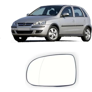 Opel Corsa C 2000-2006 Uyumlu Sol (Şöför Tarafı) Dış Dikiz Aynası Camı Elektrikli Isıtmalı 1426527