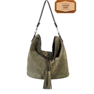 Deri Süet Omuz Çantası