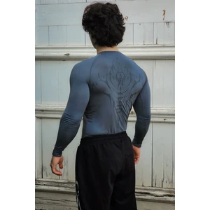 Cyber Bones - Uzun Kollu Compression T-Shirt (Fume)