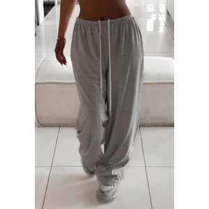 Gri Barrel Fit Kadın Eşofman Altı MG2553