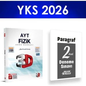 2026 Ayt Fizik Soru Bankası 3D Yayınları Paragraf Deneme Hediye