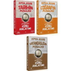 Cba Yayınları 2026 Kpss Tarih + Coğrafya + Vatandaşlık Pusulası Konu Anlatımı 3 Lü Set