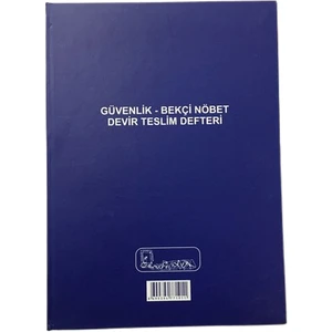 Güvenlik-Bekçi Nöbet Devir Teslim Defteri
